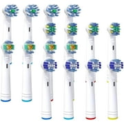 16 Pack Replacement Brush Heads Compatible with Oral B Electric Toothbrush, Include 4 Types Oral B Toothbrush Heads